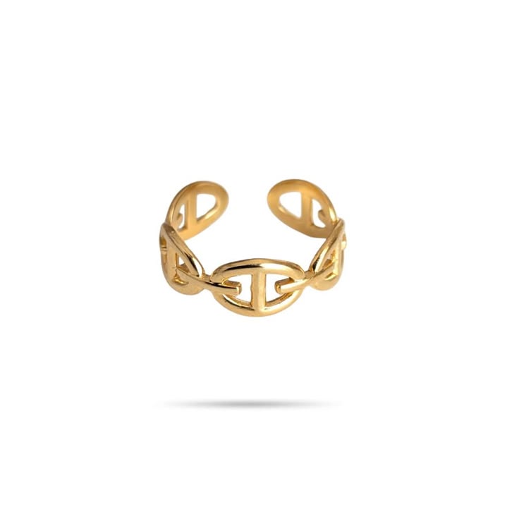 Bague maille marine